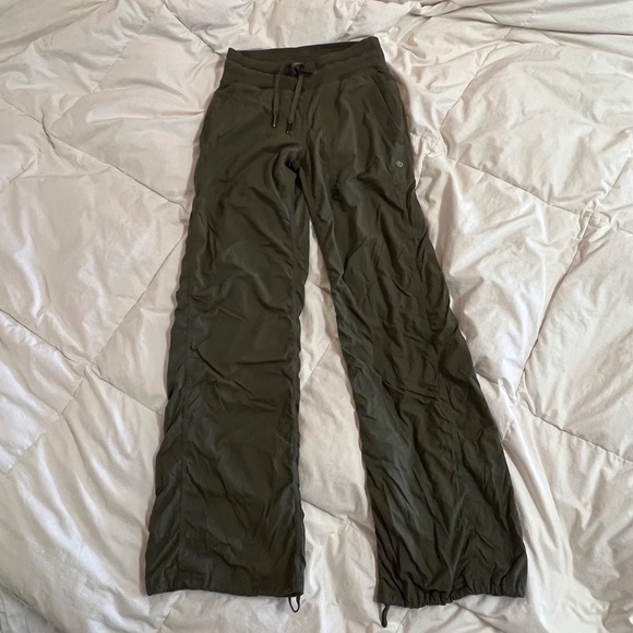 COPY - Lululemon Dance Studio pants lined Army Green 2 Full Length Cinched hem - Picture 15 of 15